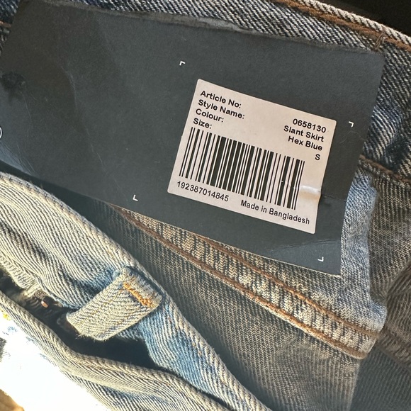 Cheap Monday • Denim Mini Skirt - Picture 3 of 9